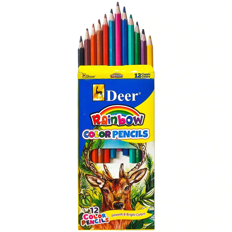 Deer Rainbow Color Pencil