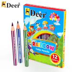 Deer Rainbow Color Pencil Half