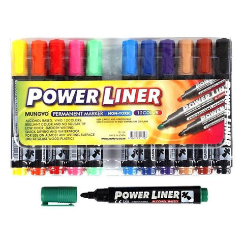Mungyo Power Liner Permanent Marker Set