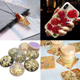 Resin Crushed Leaves